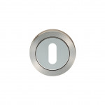 Carlisle Brass Eurospec Steelworx SWL Round Standard Keyhole Profile Escutcheon 52mm Ø