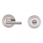 Carlisle Brass Eurospec Steelworx SWL Disabled Round Thumbturn 51.5mm Ø - Satin Stainless Steel/Polished Stainless Steel