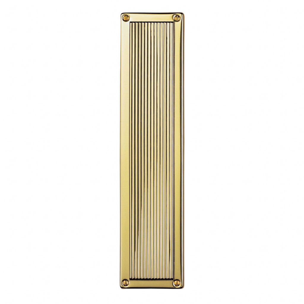 Carlisle Brass Queen Anne Finger Plate 305mm x 70mm – Polished Brass