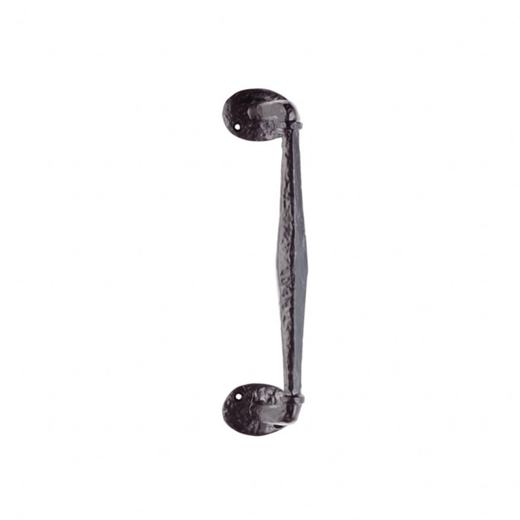 Carlisle Brass Offset Pull Handle on Rose 241mm Length – Antique Black