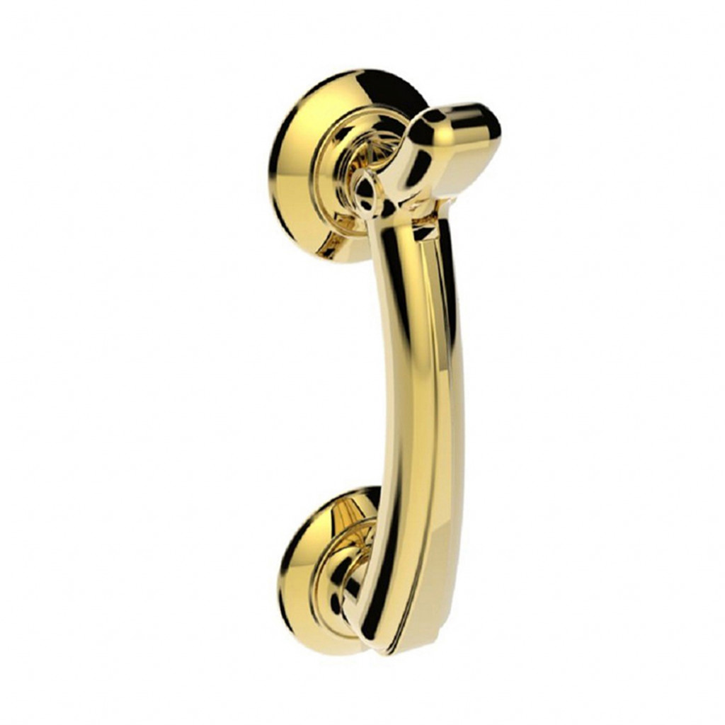 Carlisle Brass Door Knocker on Rose 137mm x 42mm