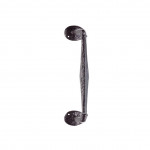 Carlisle Brass Offset Pull Handle on Rose 241mm Length – Antique Black