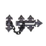 Carlisle Brass Fleur–de–Lys Door Chain – Antique Black