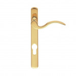 Carlisle Brass Scroll Lever on Narrow Euro Plate L/H & R/H – Polished Brass