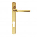 Carlisle Brass Straight Lever on Narrow Euro Plate – Polished Brass