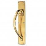 Carlisle Brass Large Pull Handle on 457mm x 75mm Backplate R/H & L/H – Polished Brass