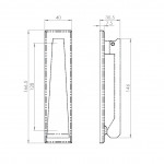 Carlisle Brass Eurospec Door Knocker 166.5mm x 40mm – Satin Stainless Steel