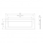 Carlisle Brass Eurospec Letter Plate Grade 316 Satin Stainless Steel 305mm x 104mm