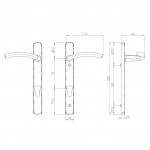 Carlisle Brass Serozzetta Verde Lever on Narrow Euro Plate L/H & R/H – Polished Chrome Plate