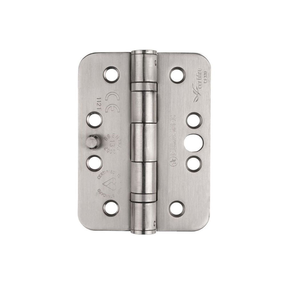 Carlisle Brass Eurospec Enduro Grade 13 Ball Bearing Security Hinge 102mm X 76mm Satin Stainless 3641