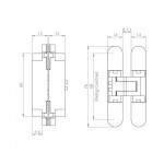 Carlisle Brass Eurospec Ceam 3D Concealed Cabinet Hinge CI000929