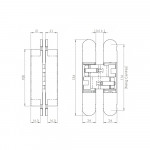 Carlisle Brass Eurospec Ceam 3D Concealed Hinge CI001130