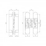 Carlisle Brass Eurospec Ceam 3D Concealed Hinge CI001131 