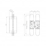 Carlisle Brass Eurospec Ceam 3D Concealed Hinge CI001230